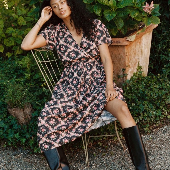 NWT night rose lattice size small Dawn dress - Picture 2 of 5